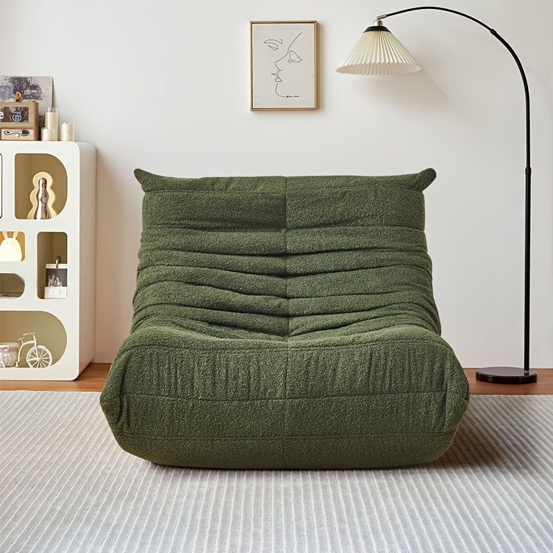bean bag chair modern cozy sherpa fabric   seat - Temu