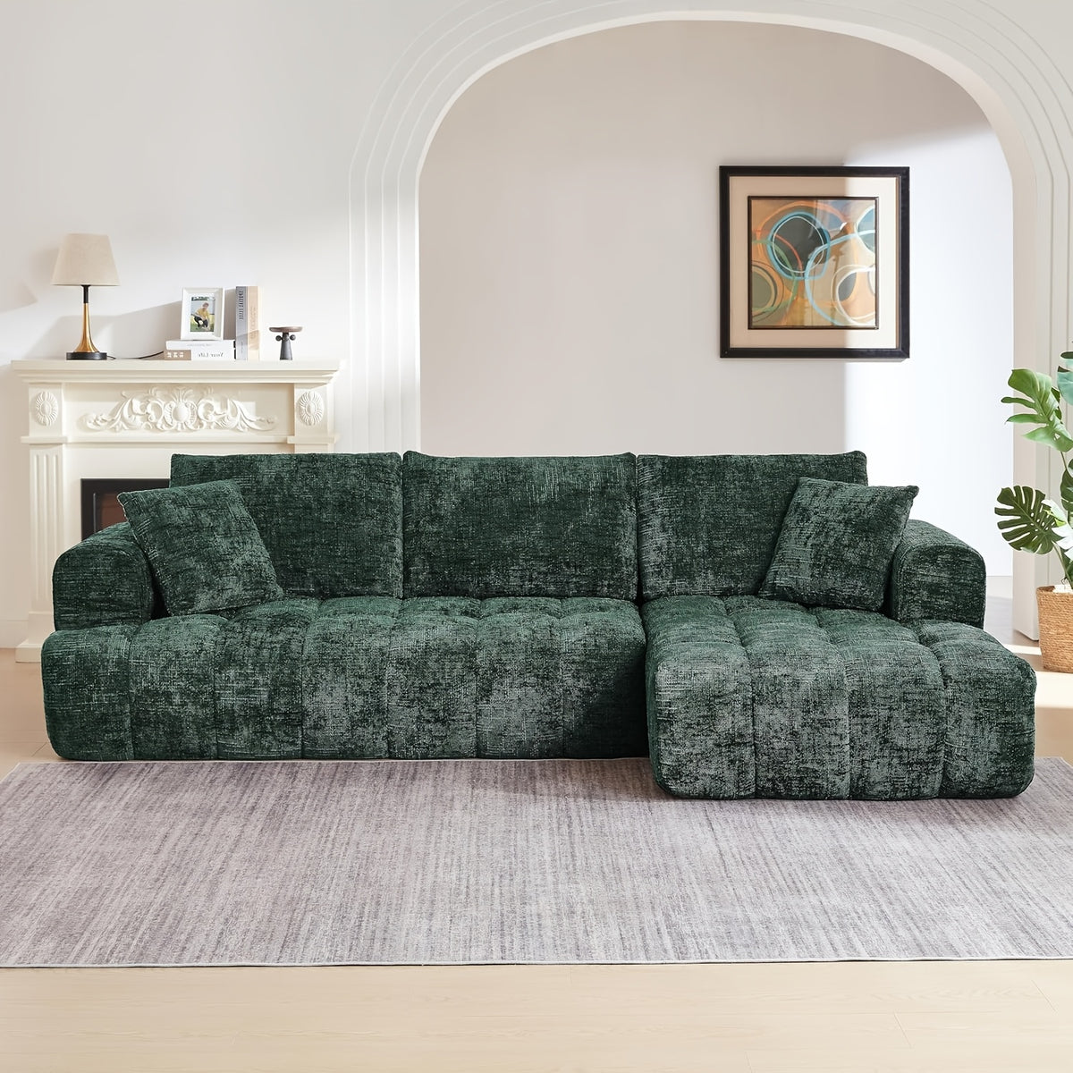 108   sectional sofa couch deep seat modern l - Temu