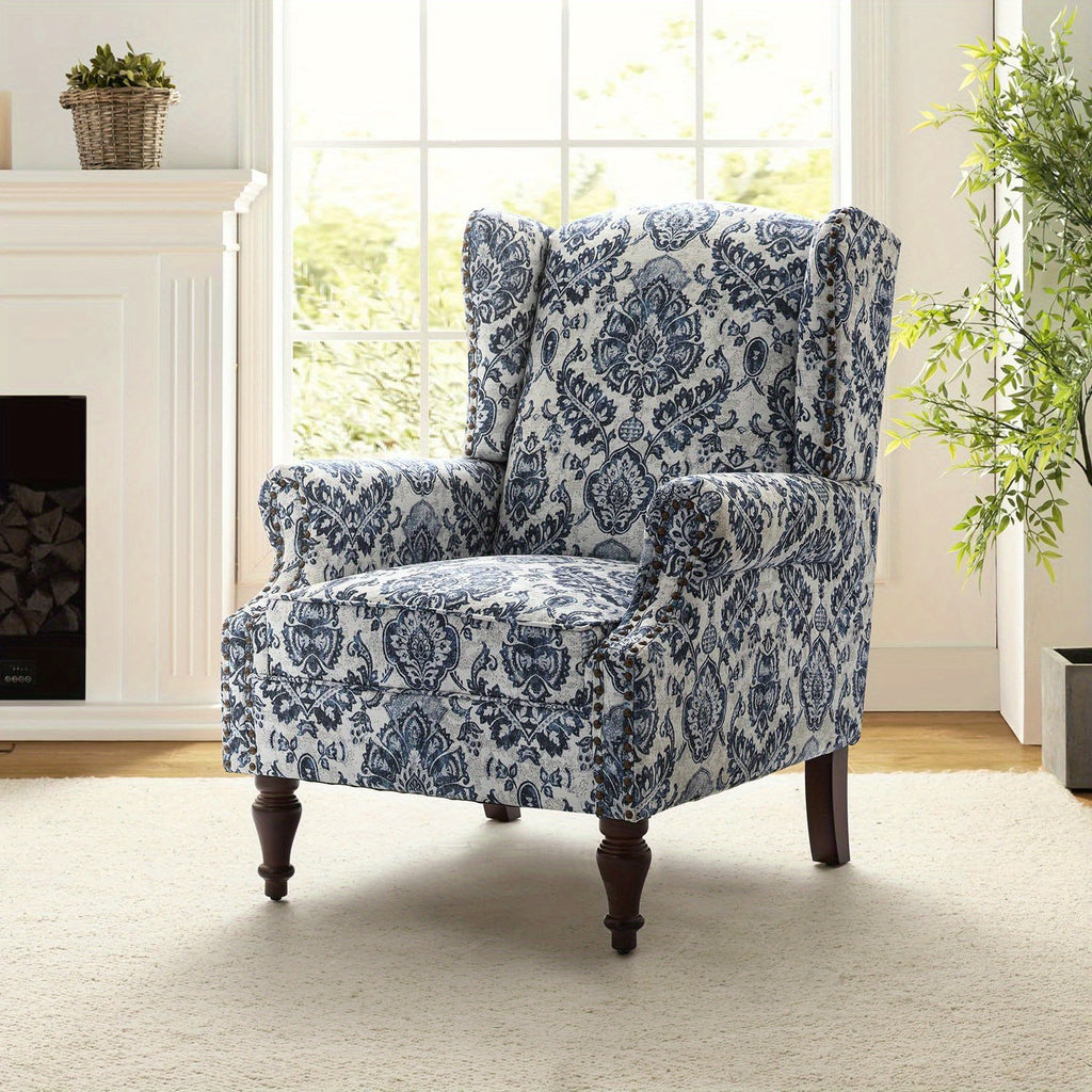 wingback accent chair floral   traditional - Temu
