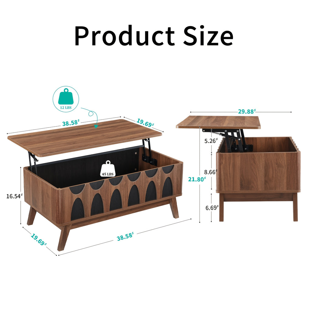 coffee table lift top coffee table hidden compartment   - Temu