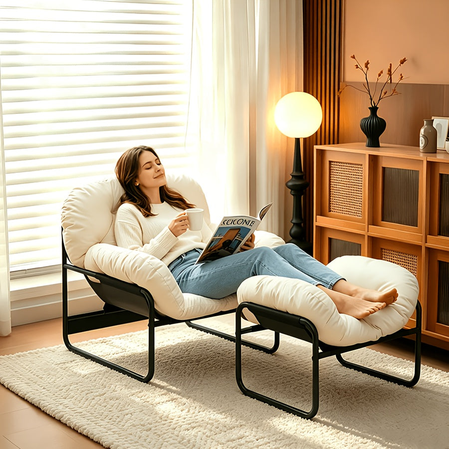 lazy sofa footrest high rebound soft cushion lounge chair - Temu