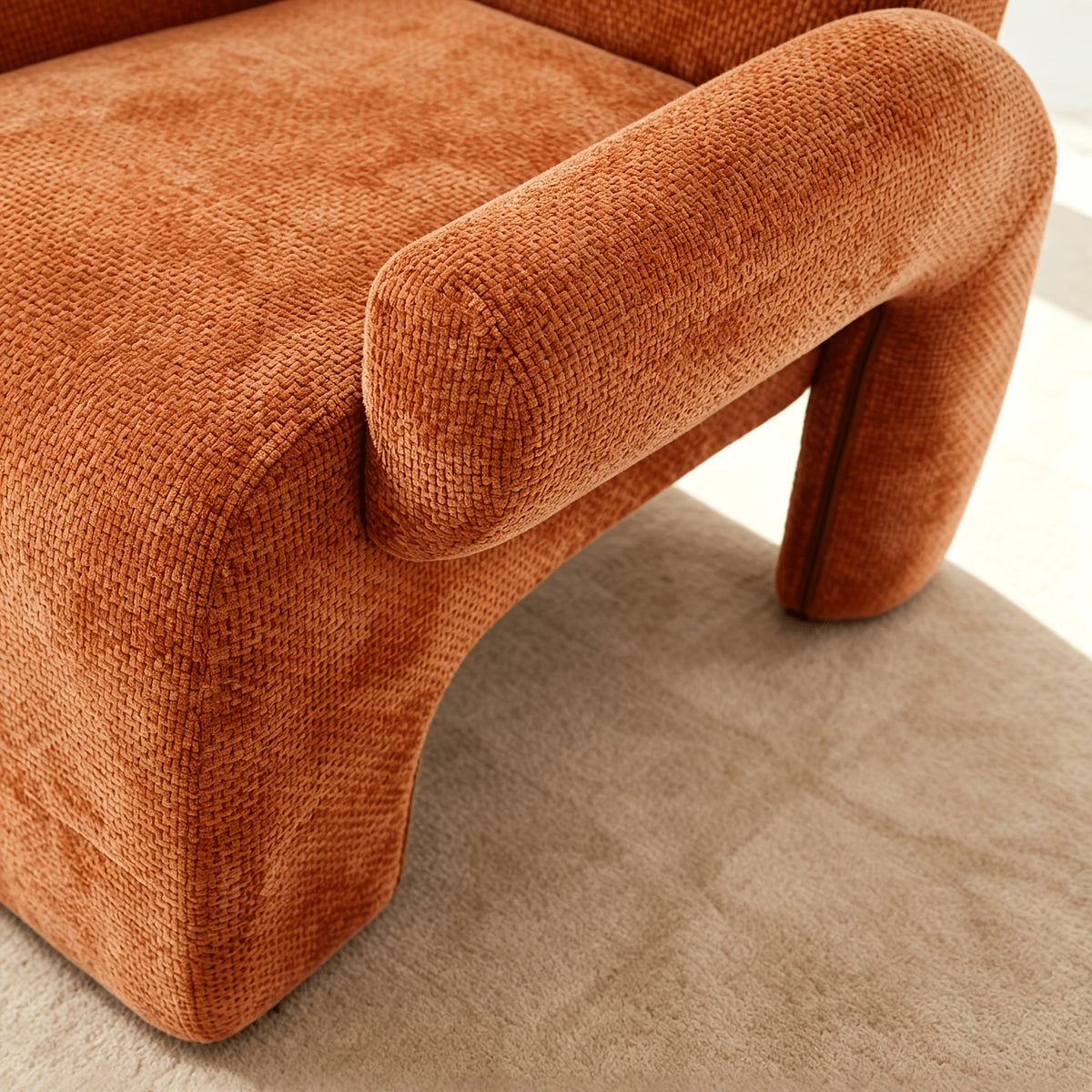 32 w corduroy accent chair modern roll arm upholstered - Temu