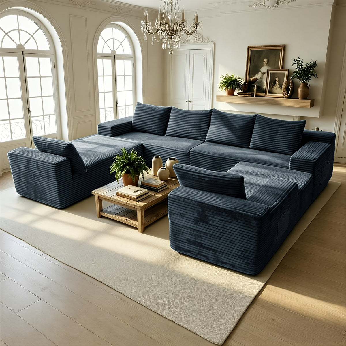 121 2 u shaped sectional couches living   seater - Temu