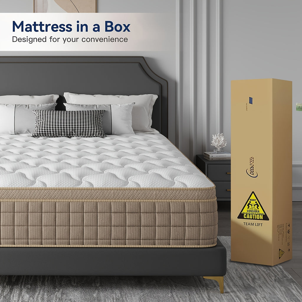 heavy duty reinforced mattress 10 12 14 inch queen size - Temu