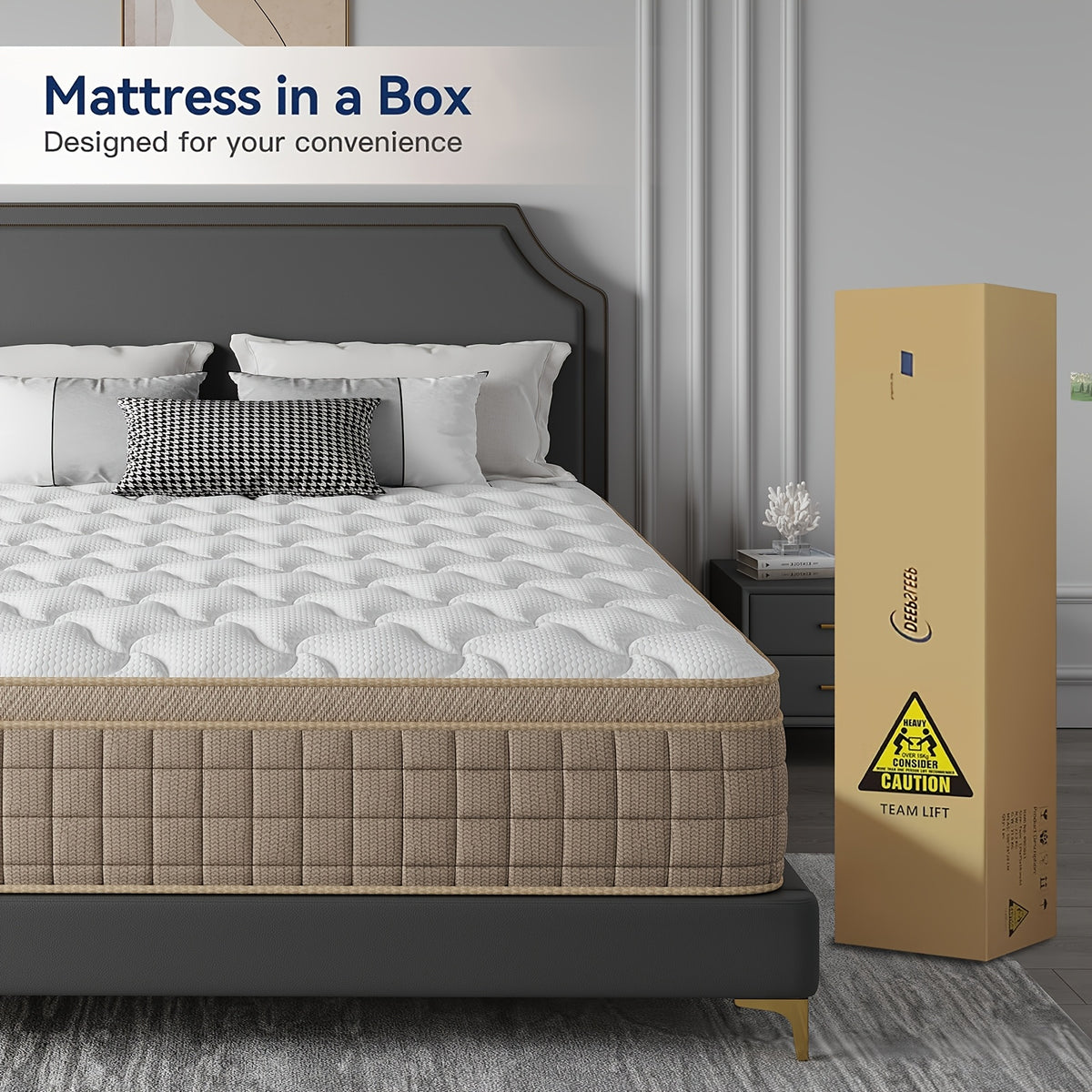heavy duty reinforced mattress 10 12 14 inch queen size - Temu