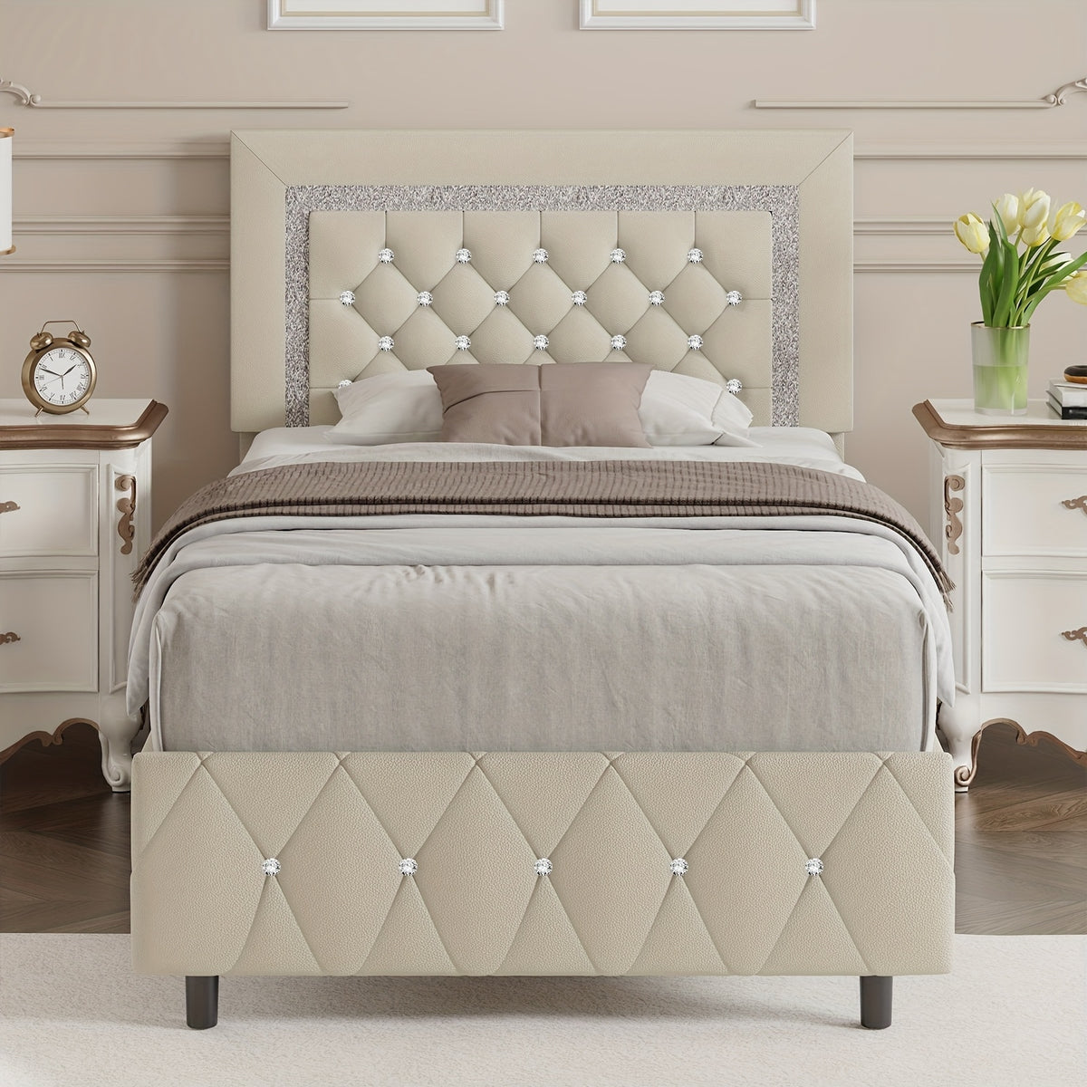 twin full queen king platform bed frame - Temu