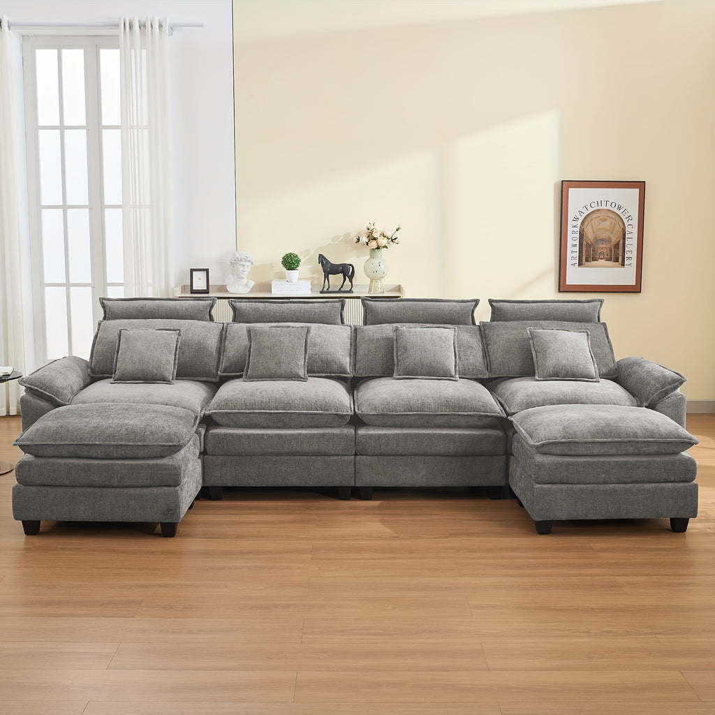 134 cloud modern 4 seater couch detachable headrest modular - Temu