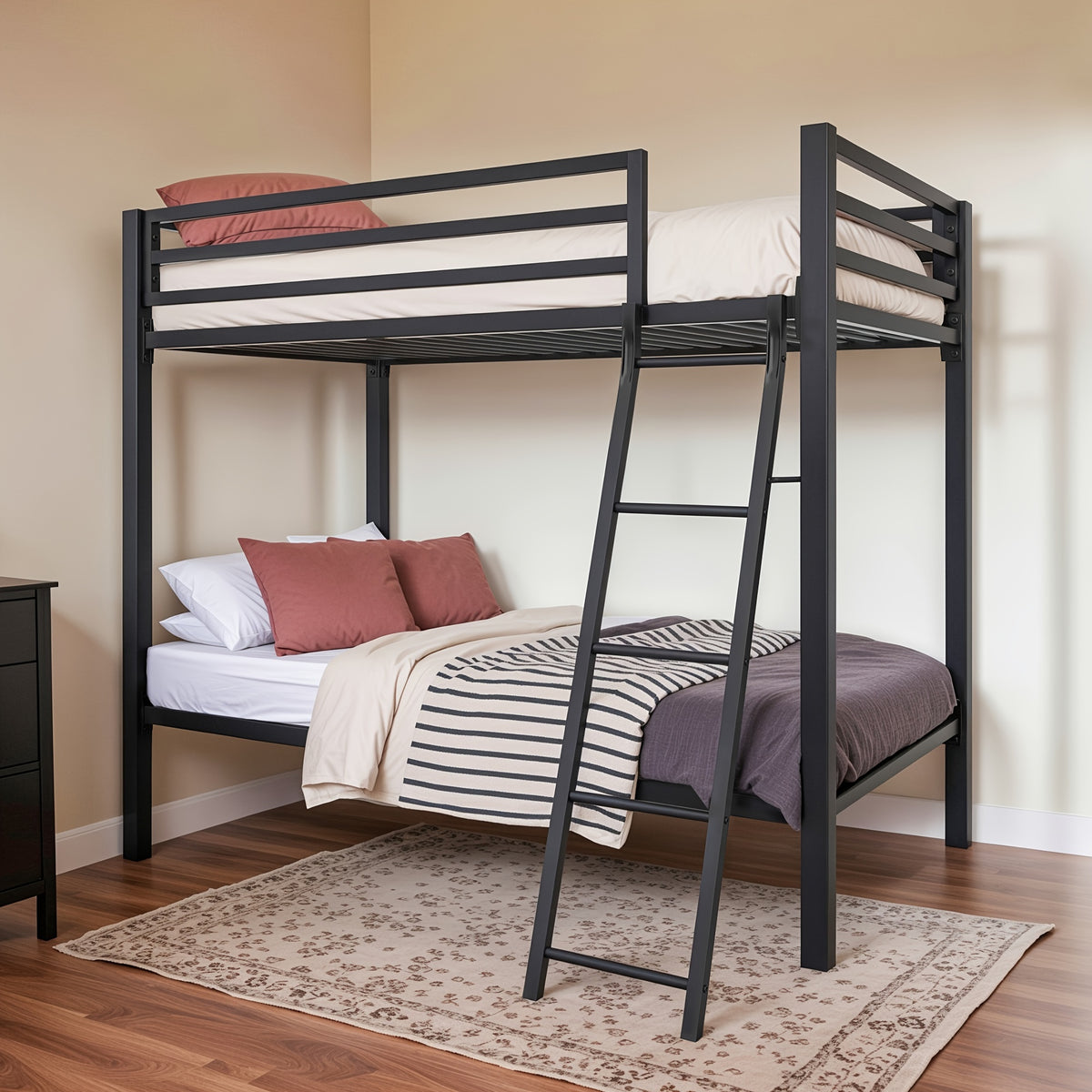 twin   bunk bed sturdy reinforced frame - Temu