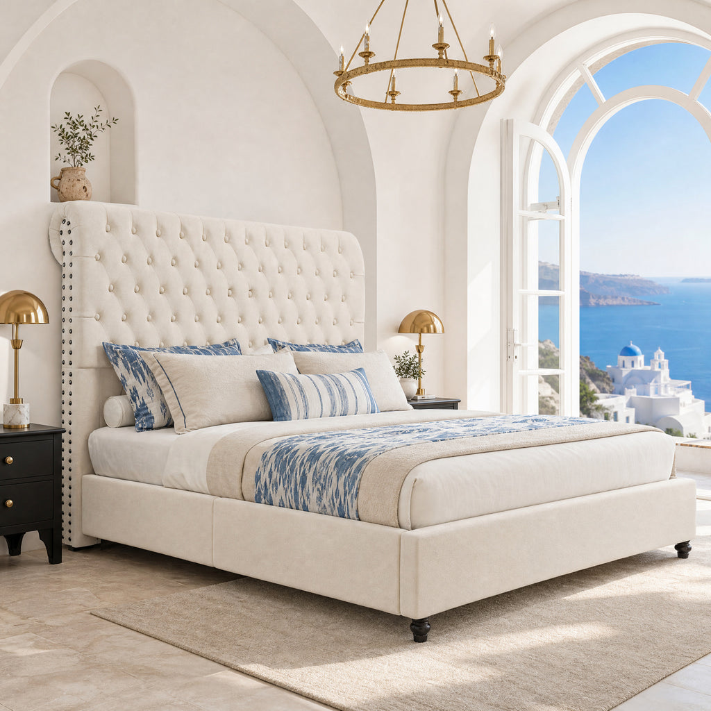 velvet upholstered   frame tufted headboard - Temu