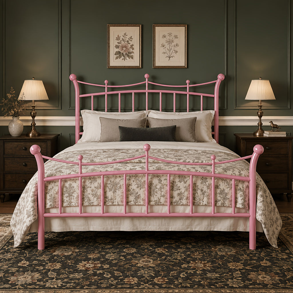 european country style   bed frame retro curved - Temu