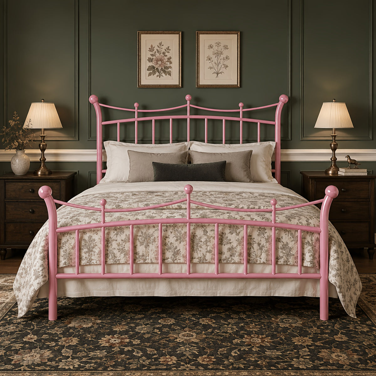 european country style   bed frame retro curved - Temu