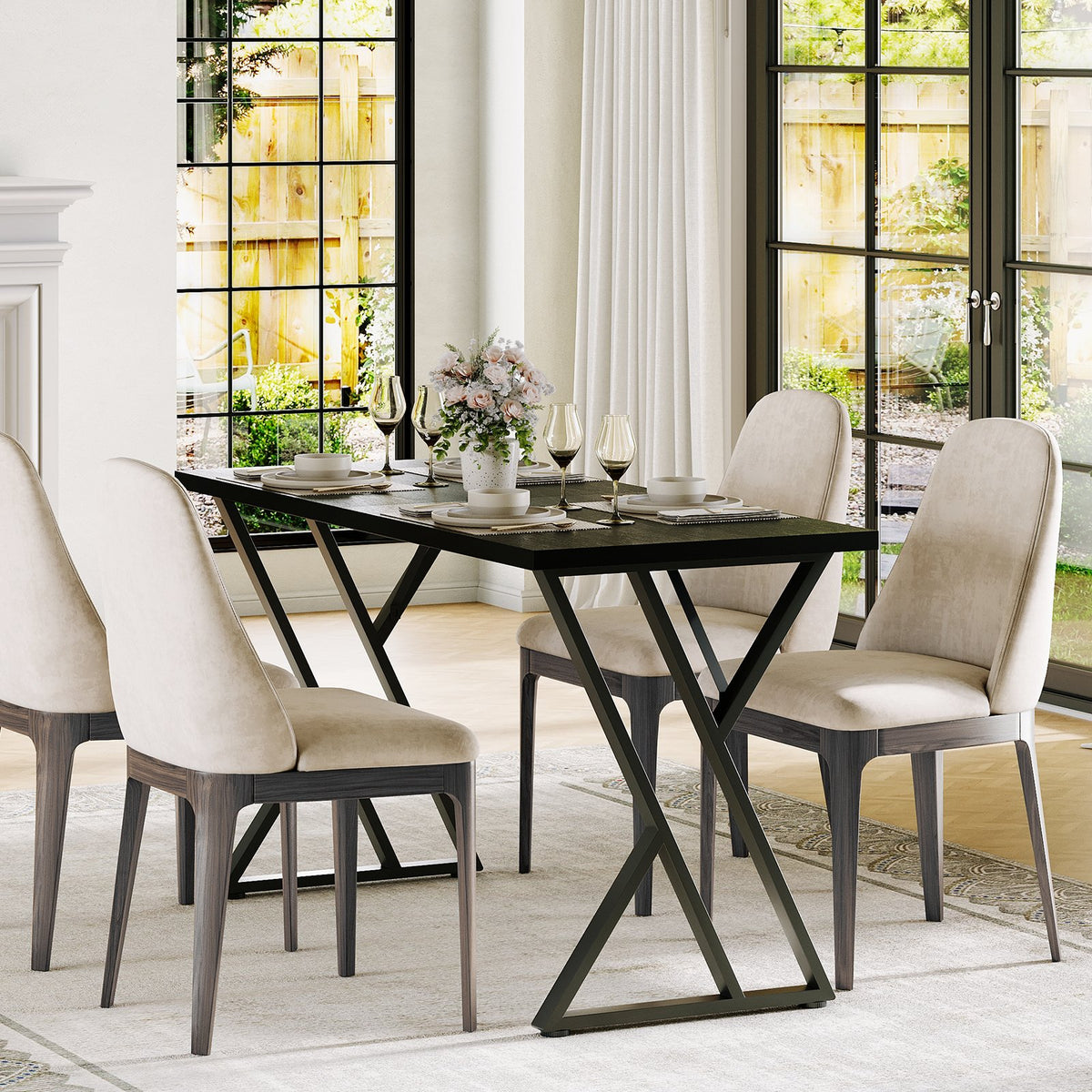 rectangle dining table 4   table sturdy top - Temu