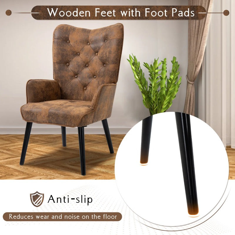 accent chair   upholstered lounge chair footrest - Temu