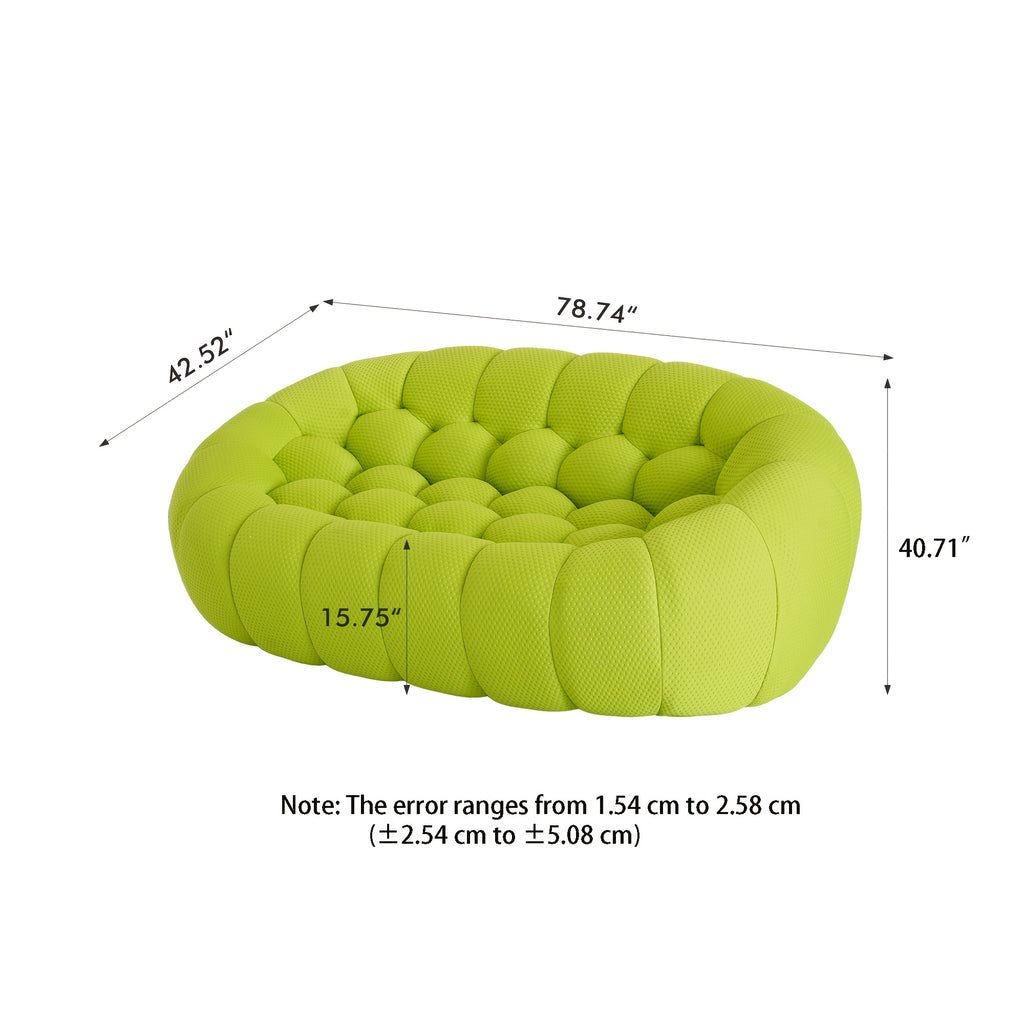 100 03 modern upholstered curved sofa 3 seater mesh fabric - Temu