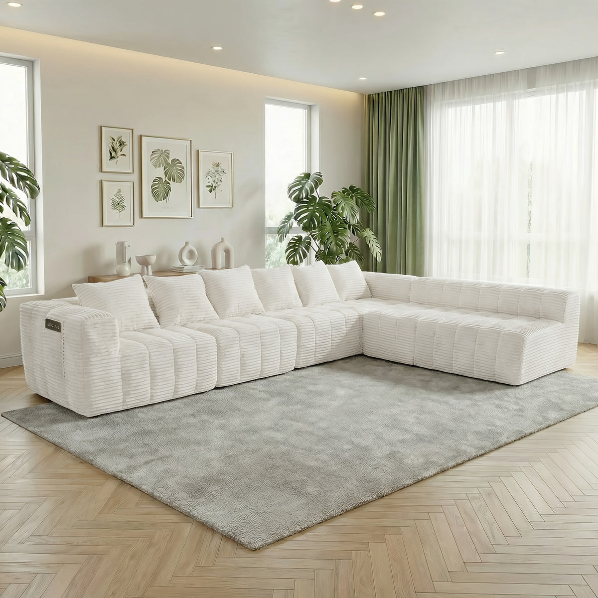 large 7 seat modular sectional sofa   featuring - Temu