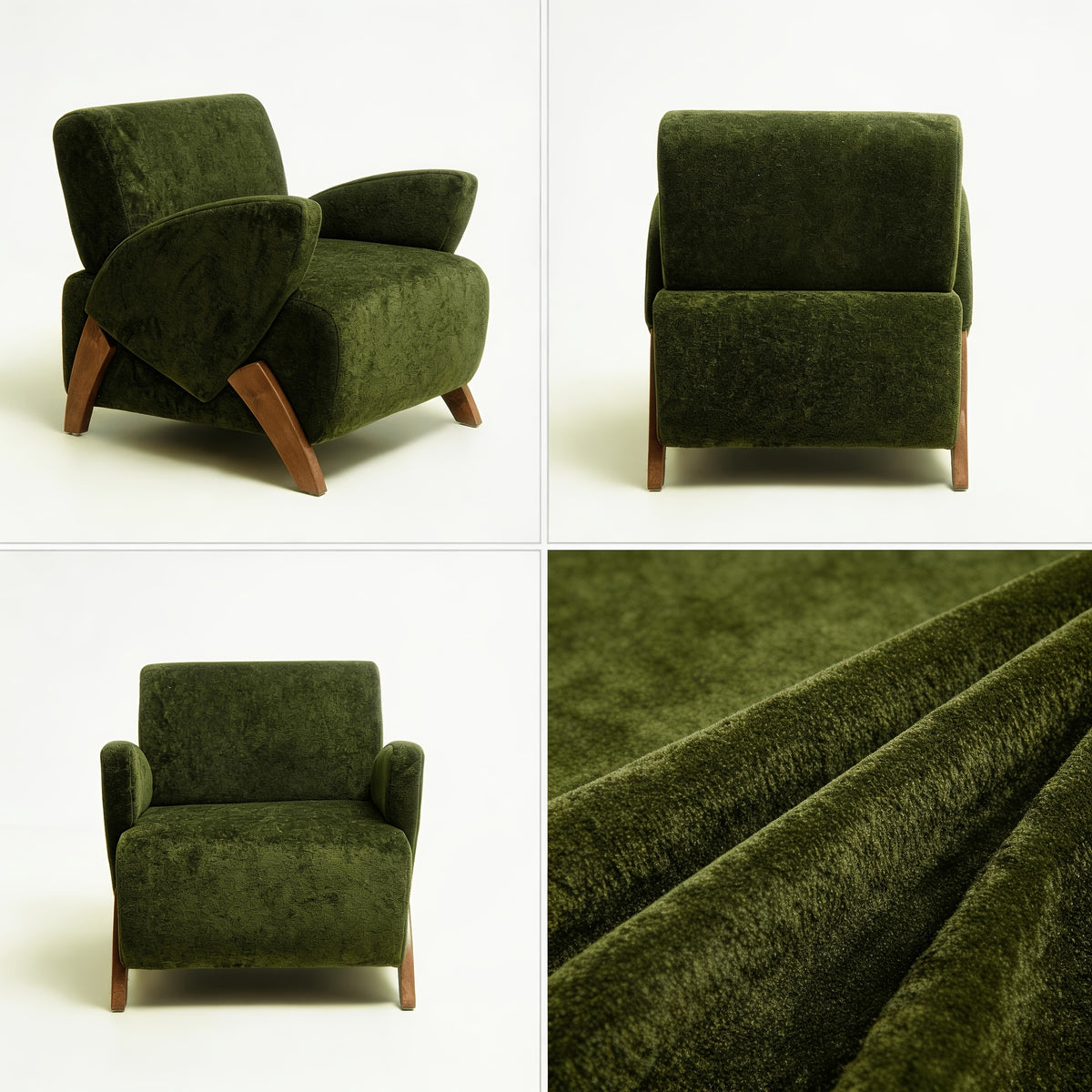 28 15 velvet accent chair modern lounge chair birch legs - Temu
