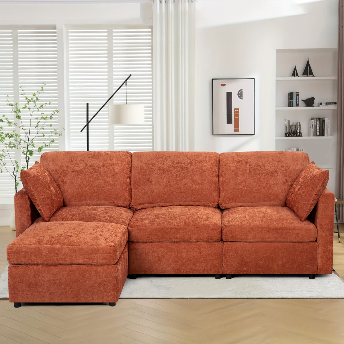 84 inch chenille modular sectional sofa movable - Temu