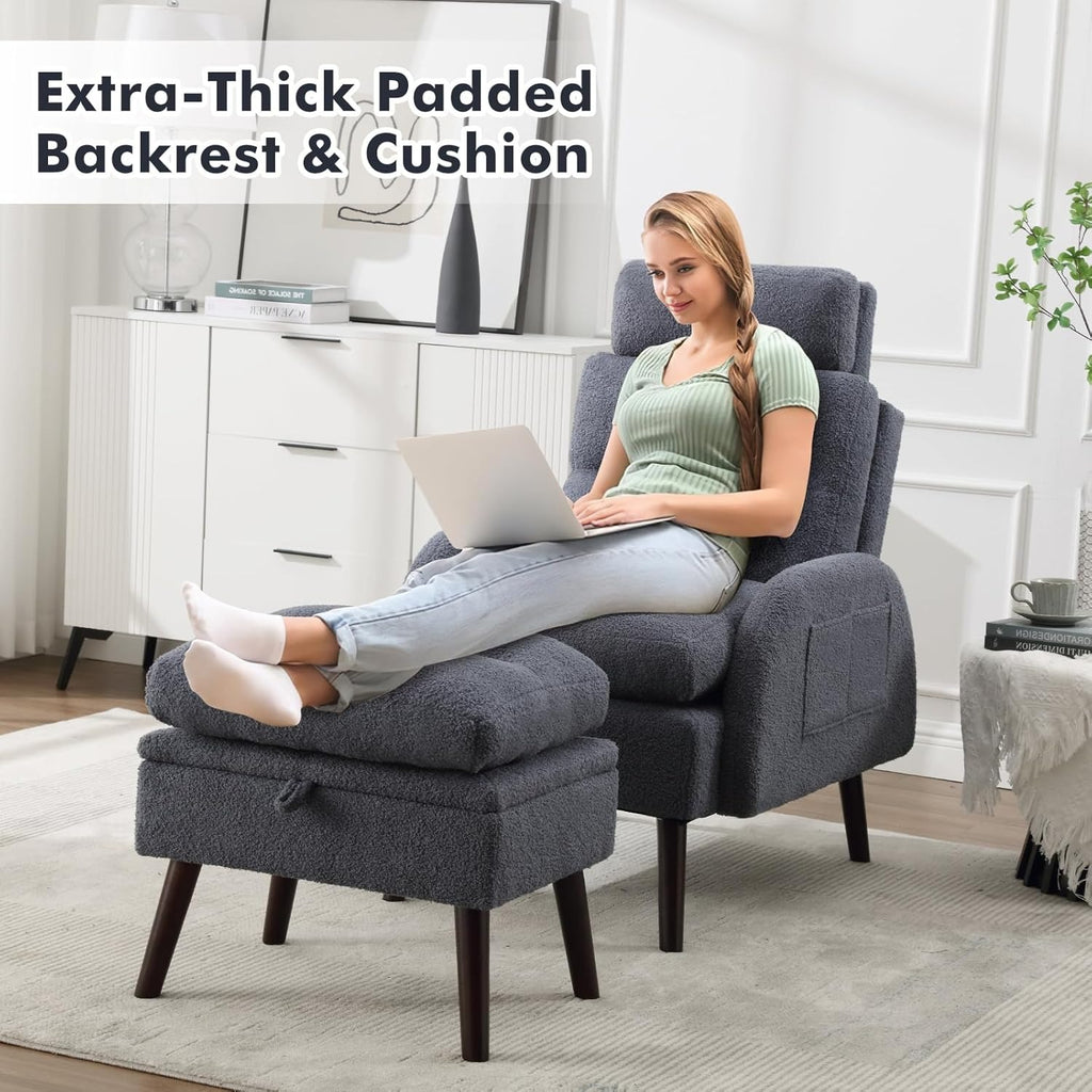 accent chair   comfy reading chair   set modern - Temu