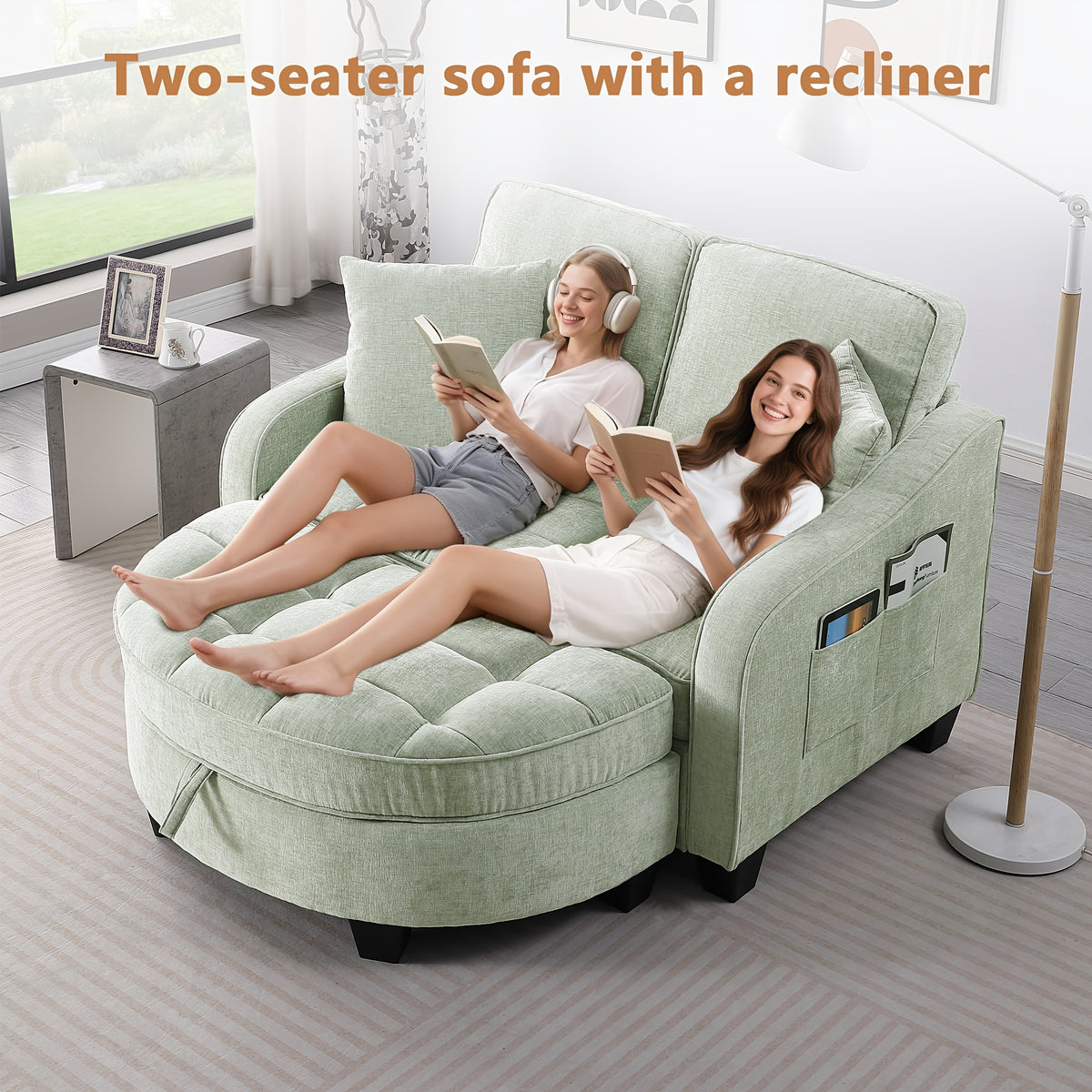 double sofa double sofa chaise longue irregular armrests - Temu