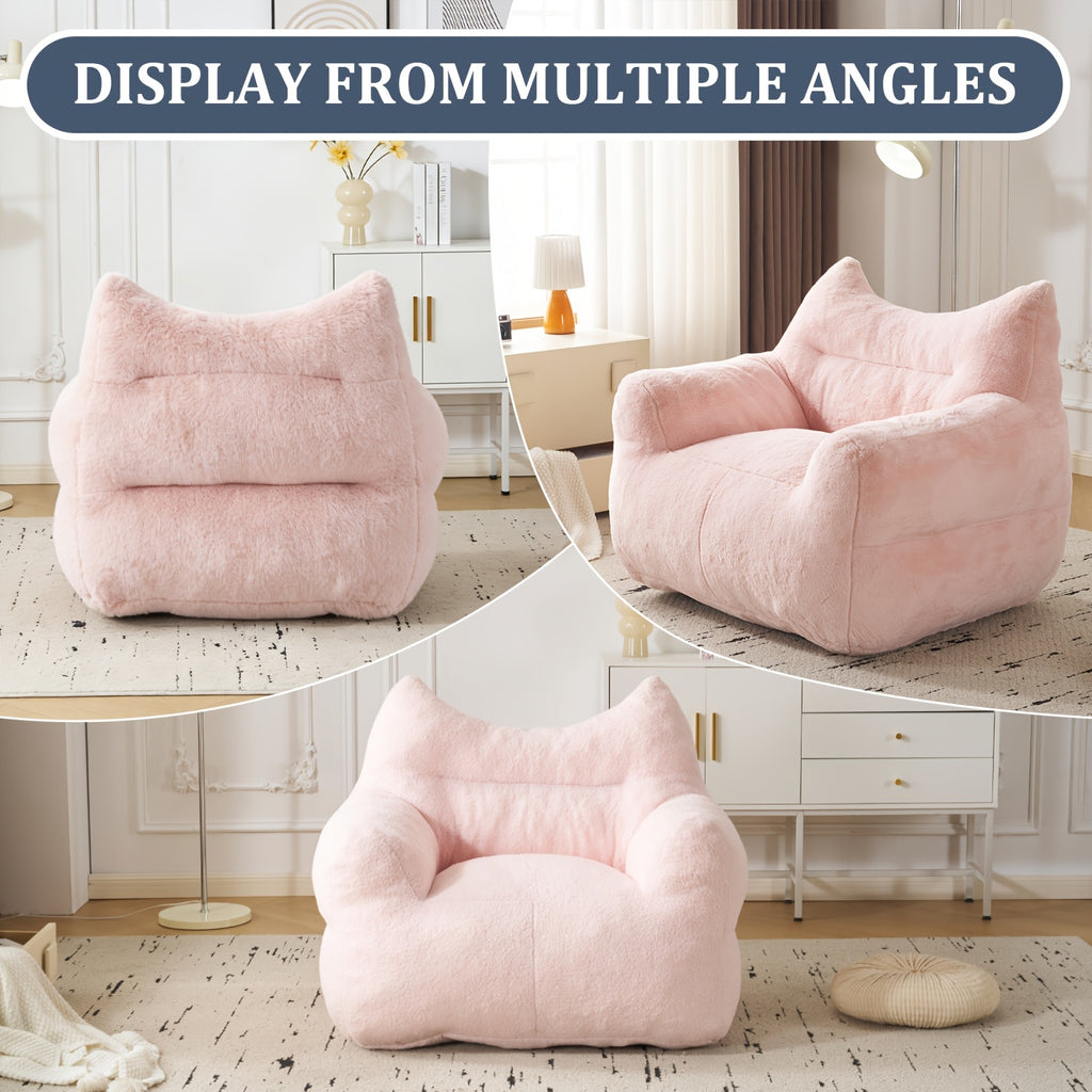bag chair oversized faux fur lounge chair - Temu