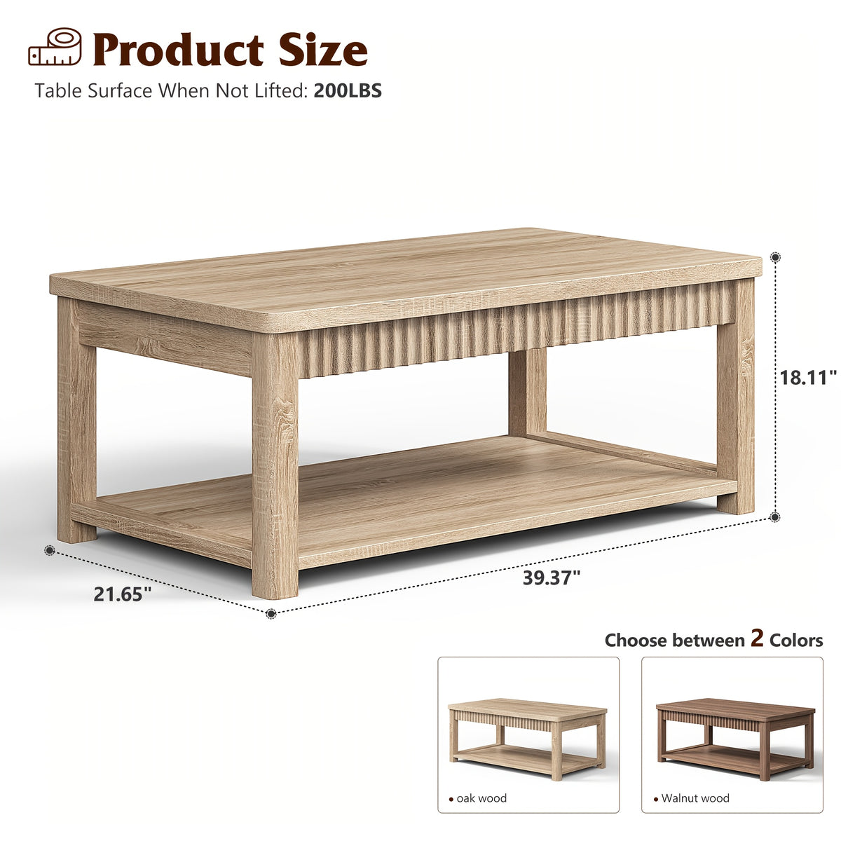 39   table 2 tier modern coffee table suitable living - Temu