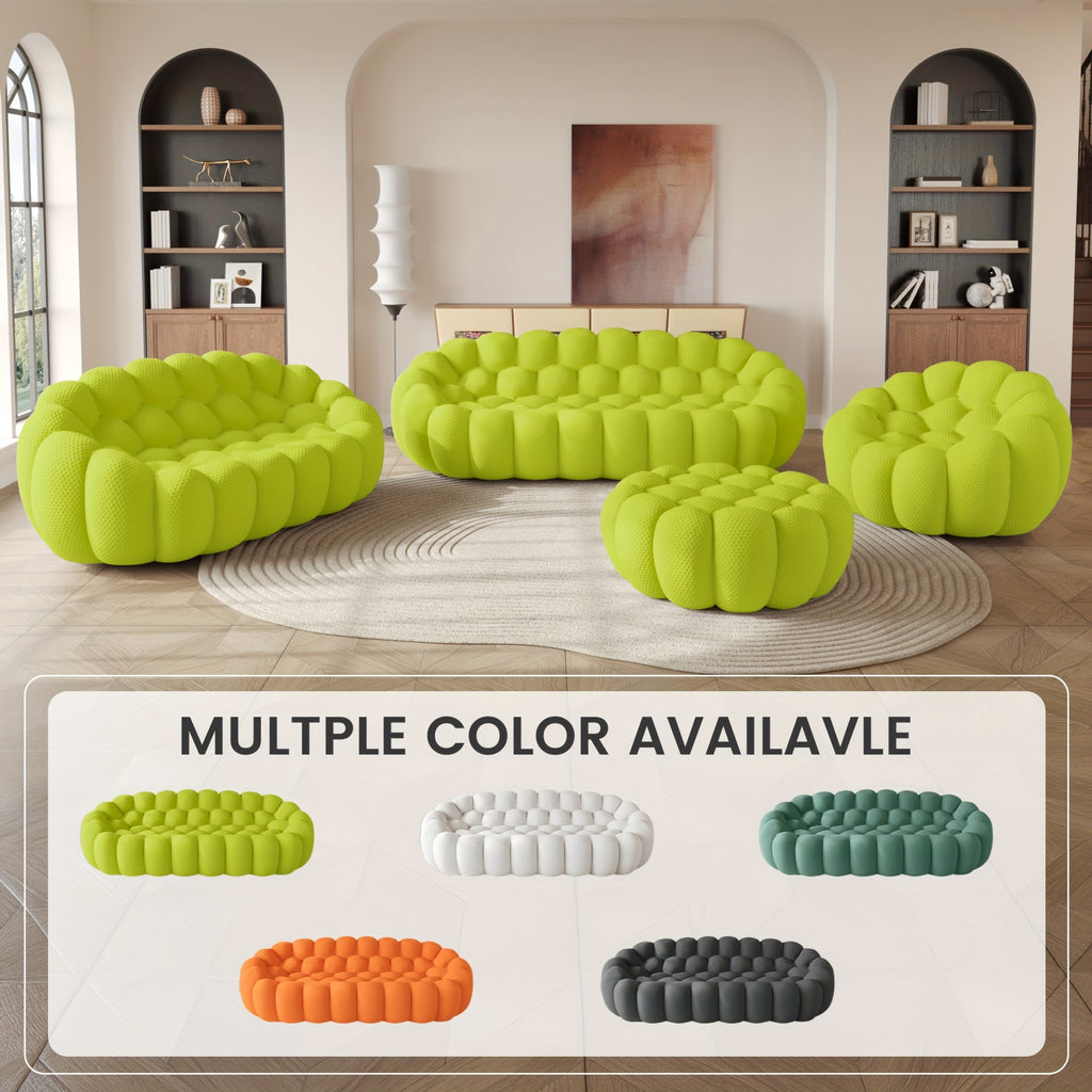 100 03 modern upholstered curved sofa 3 seater mesh fabric - Temu