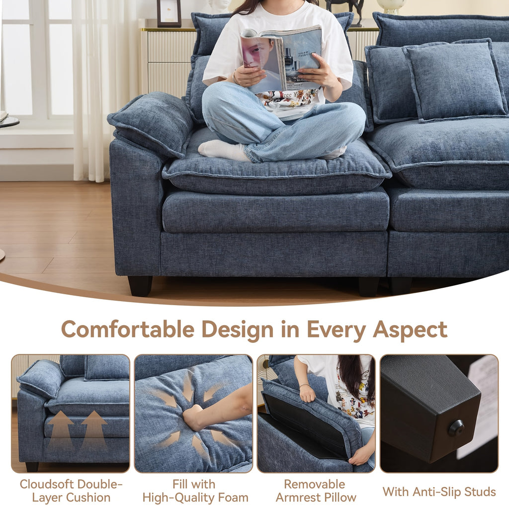 46 inch     oversized chenille accent chair - Temu