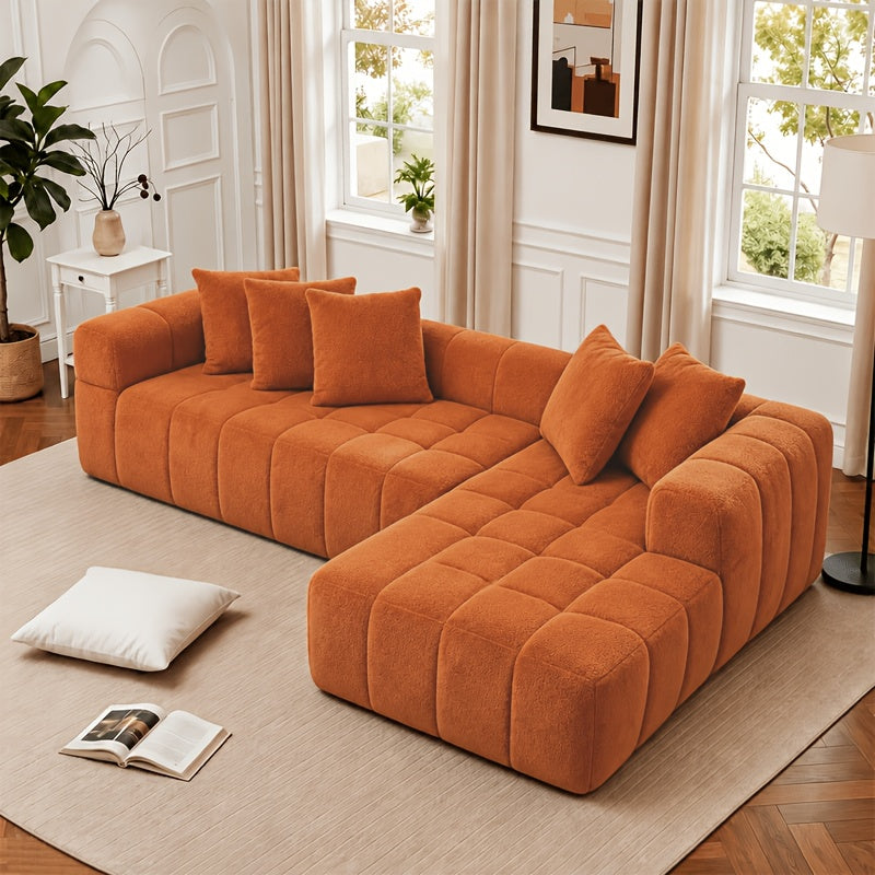 107 9 oversized modular sectional sofa deep seat l shaped - Temu