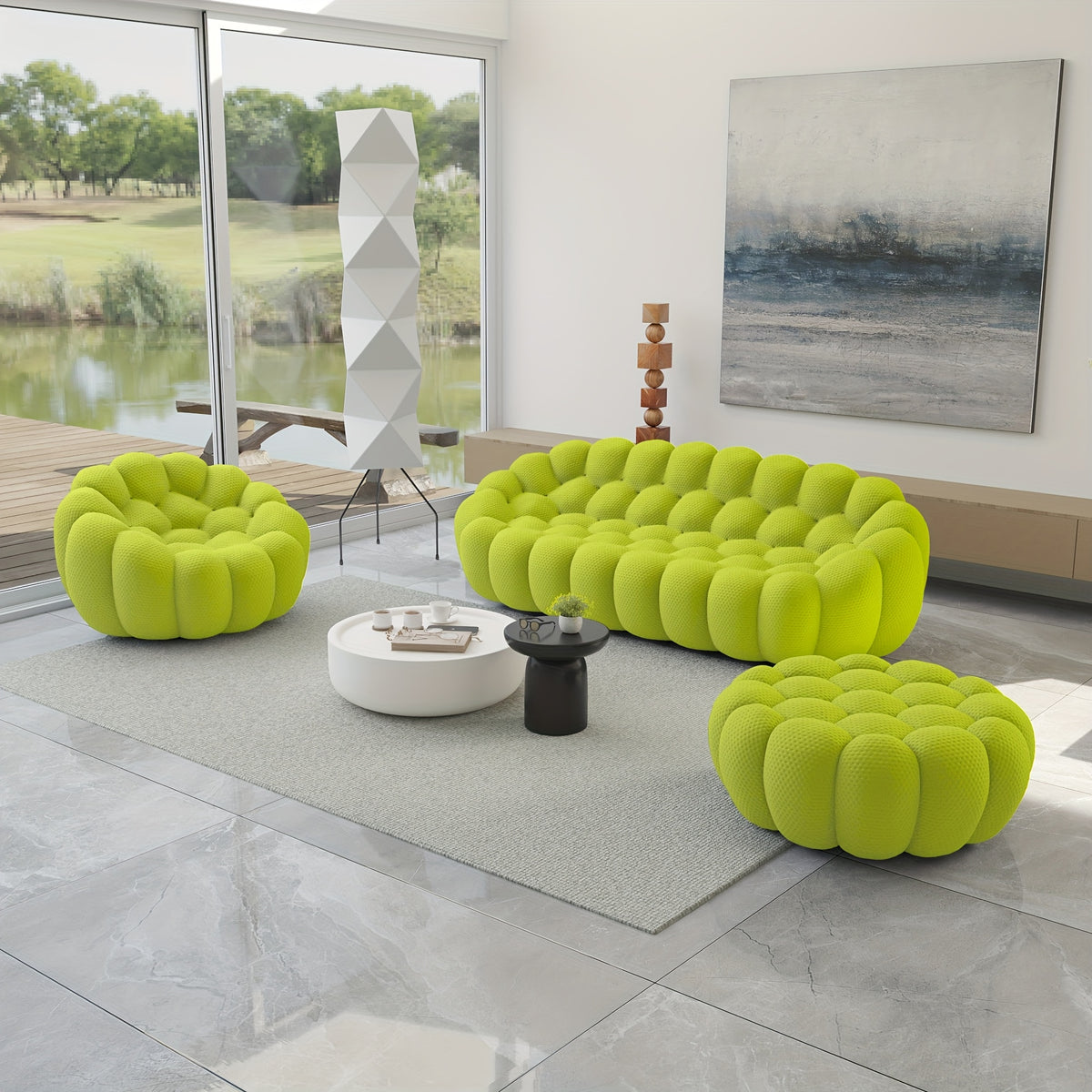 oversized   3d textile material upholstered bean - Temu