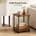 side table end table 2 tier storage shelf   legs - Temu