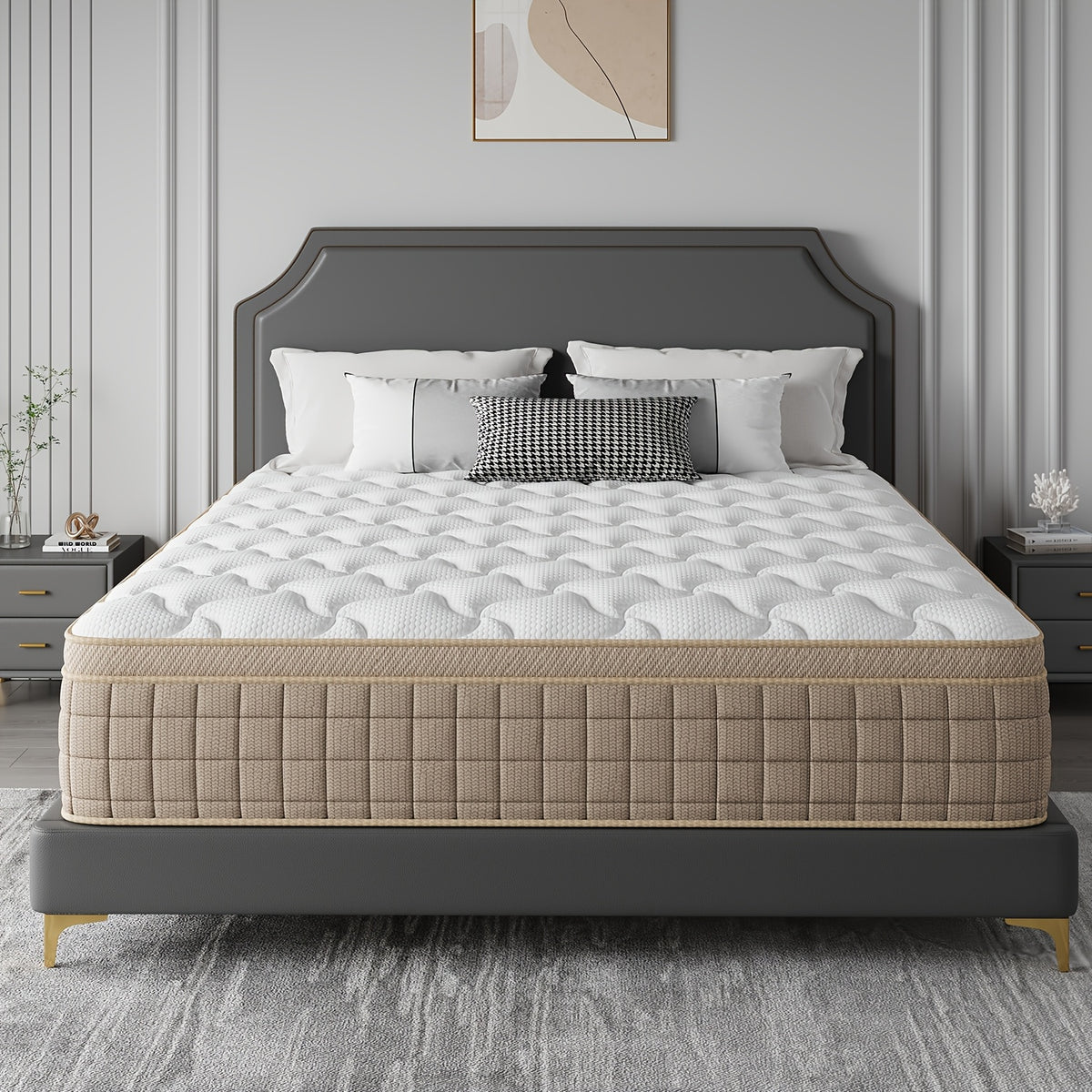 heavy duty reinforced mattress 10 12 14 inch queen size - Temu
