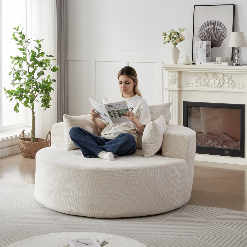 55l chenille sponge single sofa no   fluffy - Temu
