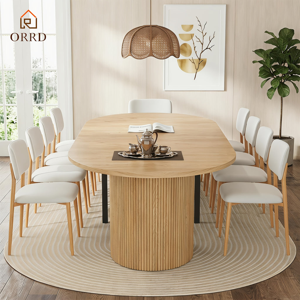 42 105 extendable dining table 4 12 expandable oval - Temu