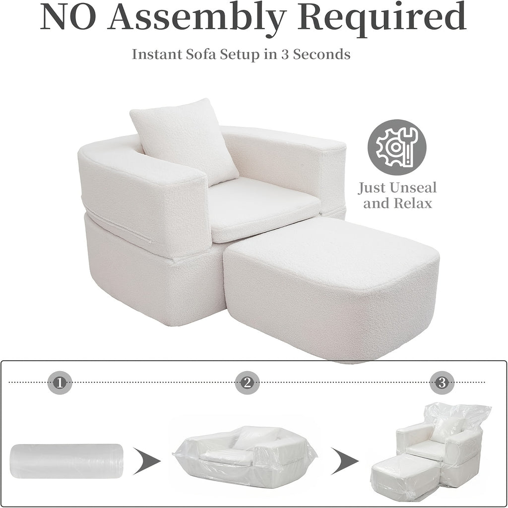 2 in 1 indoor lounge chair modern fashionable sofa bed - Temu