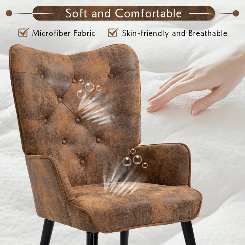 accent chair   upholstered lounge chair footrest - Temu