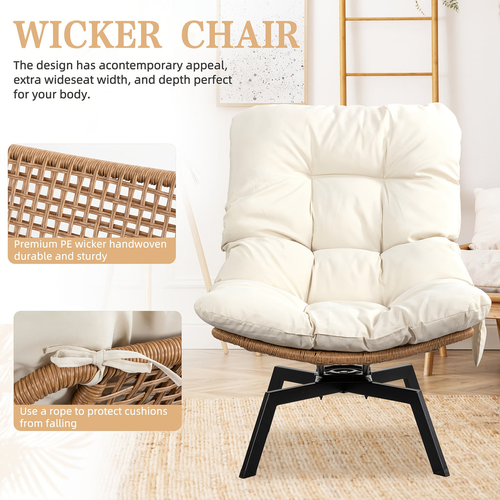 outdoor pe rattan swivel chair 360 degree wicker swivel - Temu