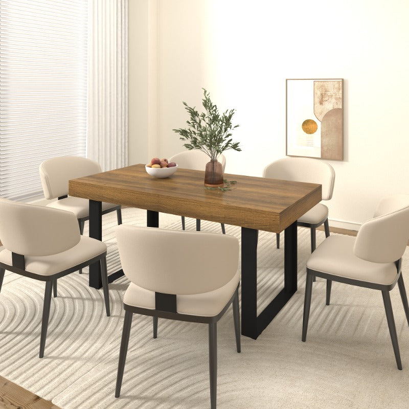 rectangle extendable dining table designed 6 10 people - Temu