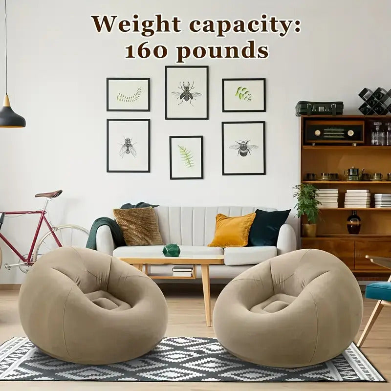 1pc soybean bag chair inflatable sofa chair soft comfortable - Temu