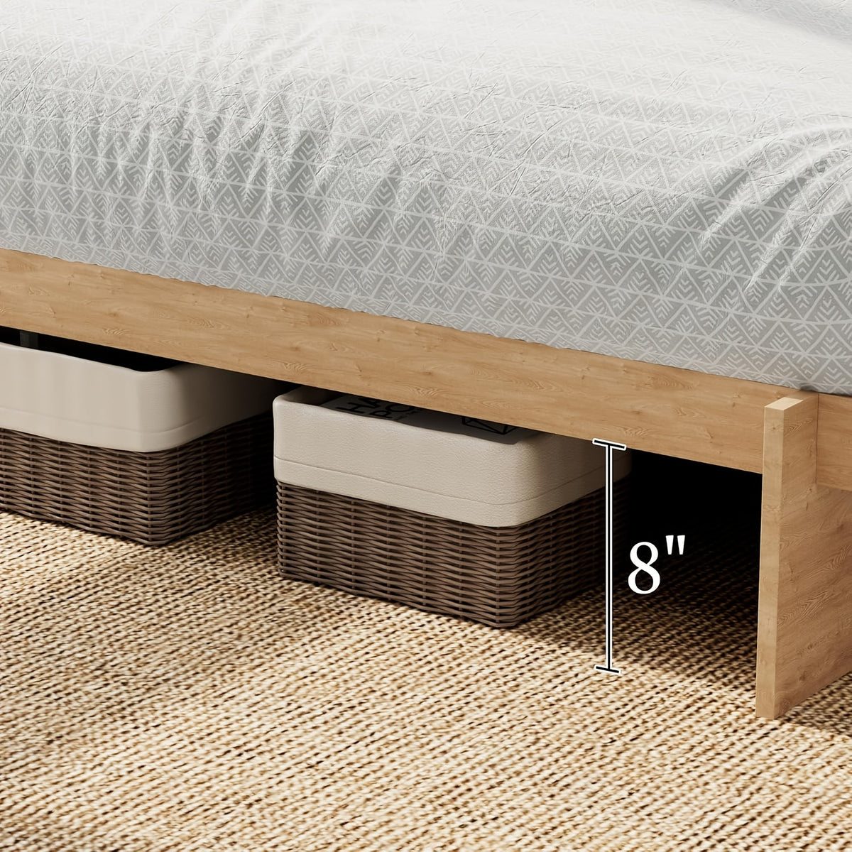 bed frame without headboard   century   - Temu