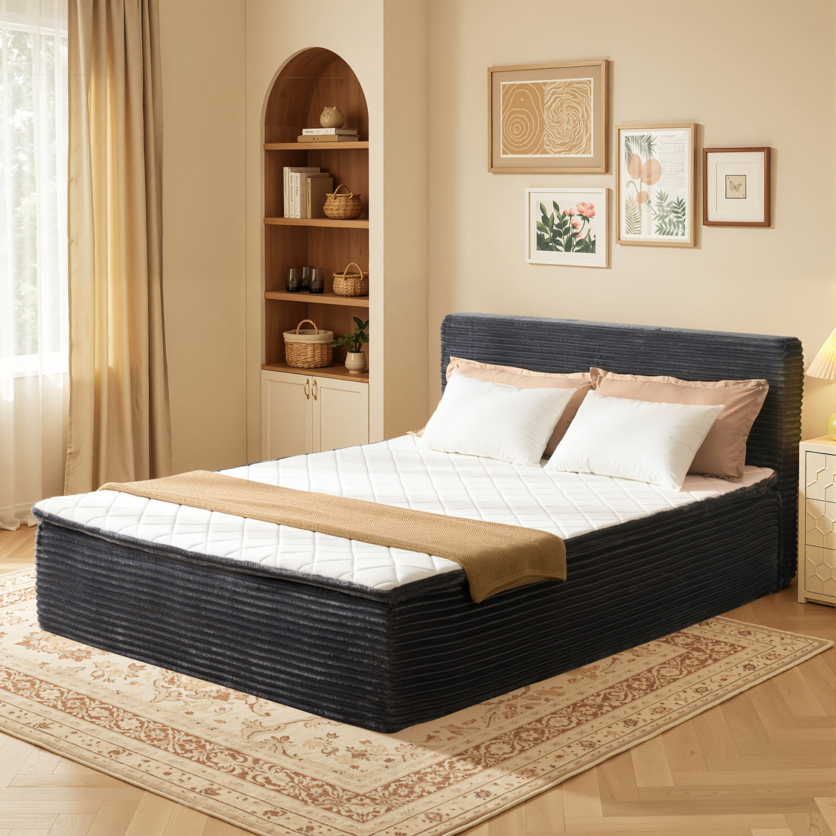 oversized compression sofa bed comfortable plush fabric - Temu