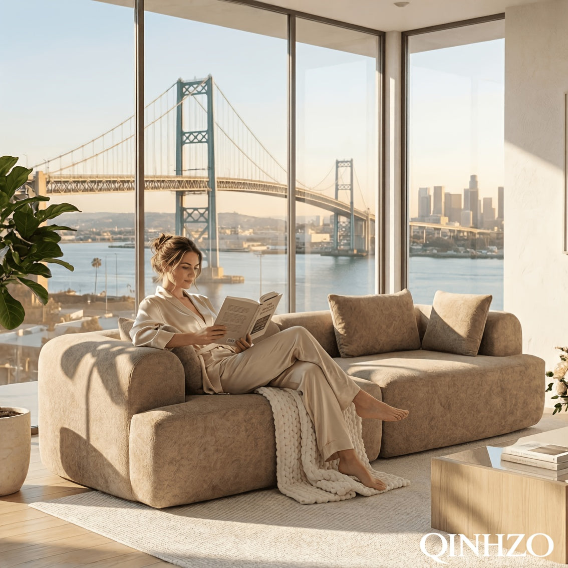 97 66 compressed   couch deep seat floor sofa 4 - Temu