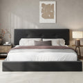 cloud bed frame adjustable headboard upholstered corduroy - Temu