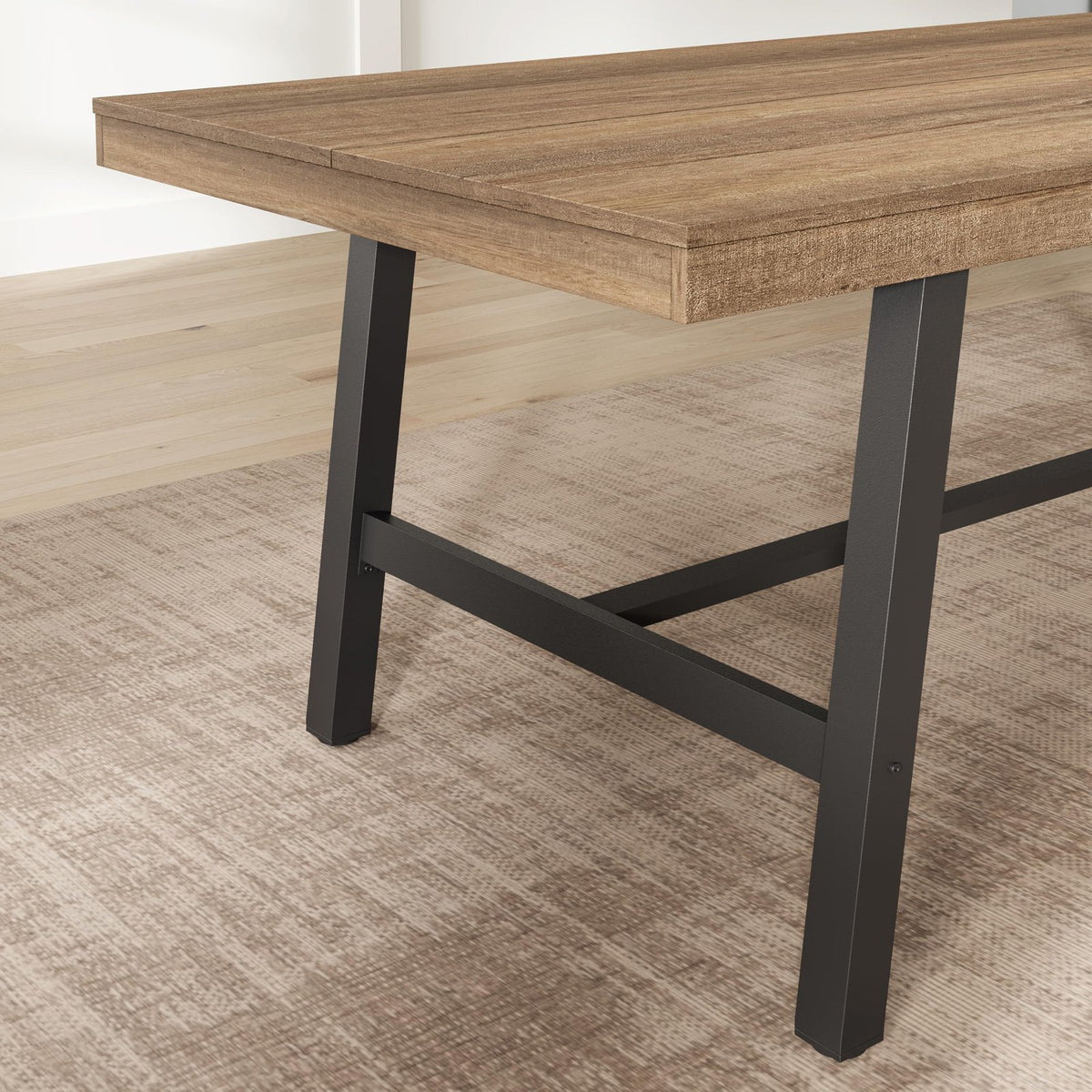 55 rustic industrial dining table   table - Temu