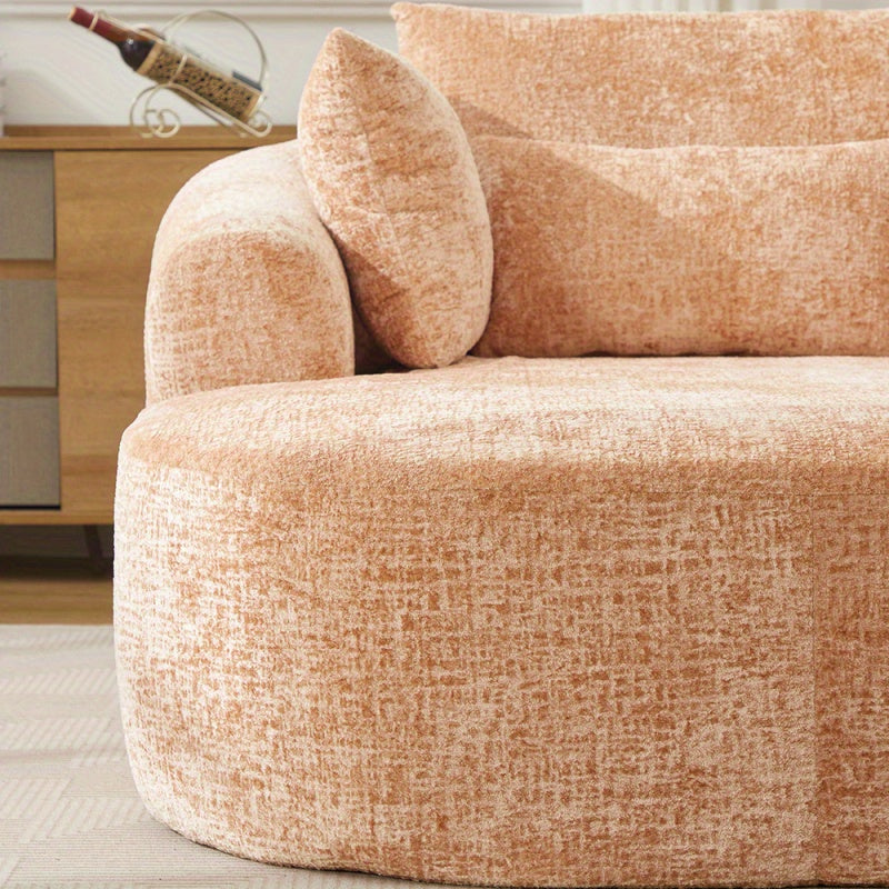 66 oversized chenille chaise lounge sofa bed deep seat - Temu