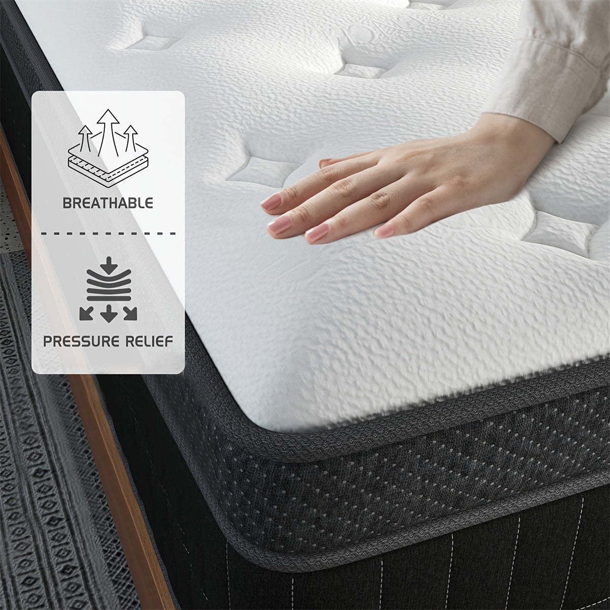 10 12 14 twin full queen king size mattress   memory - Temu