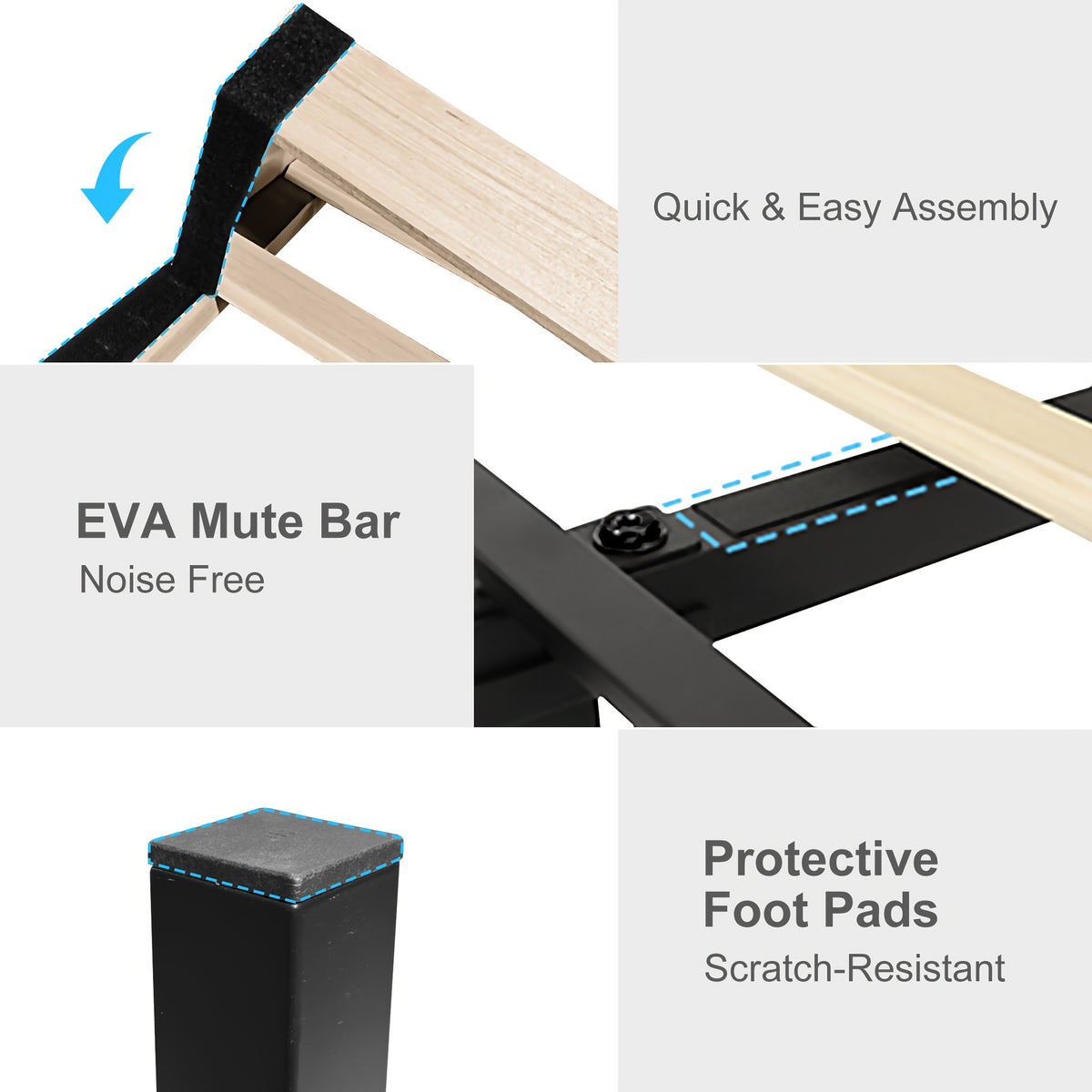queen led bed frame galaxy   projector charging - Temu
