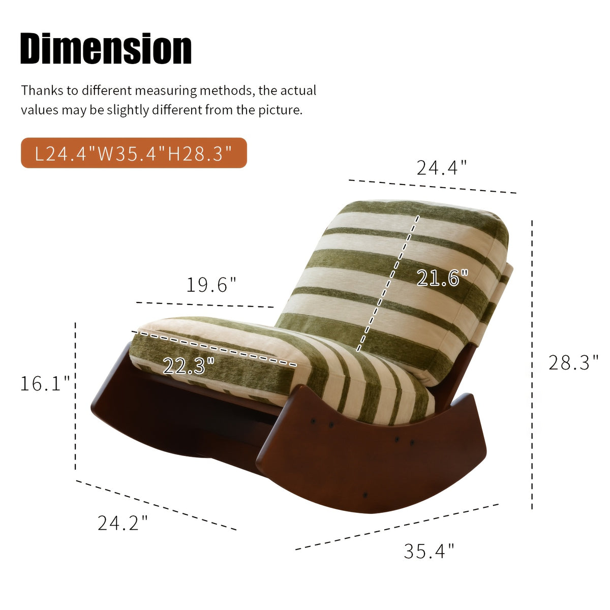 solid wood curved base armless   chair - Temu