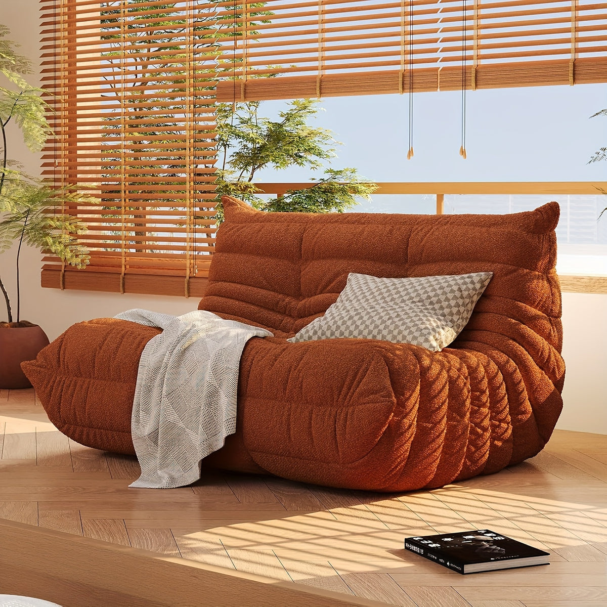 armless floor lounge chair sofa bean bag fireplace chair - Temu