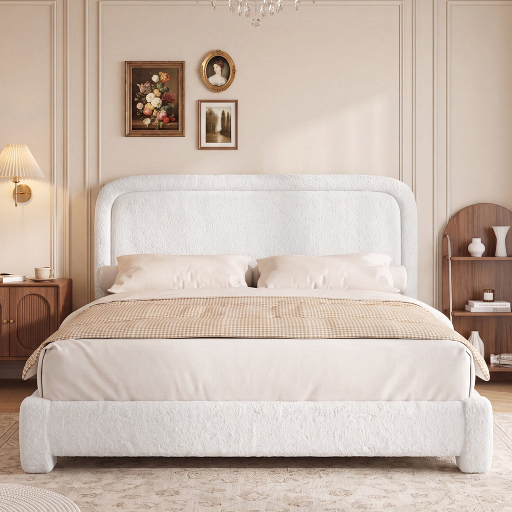 full queen king size bed frame adjustable headboard - Temu