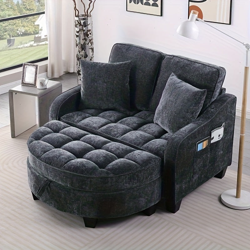 double sofa double sofa chaise longue irregular armrests - Temu